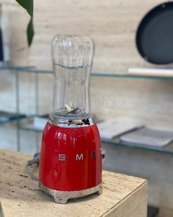 Red Smeg Glossy Mini Blender 50’s Style