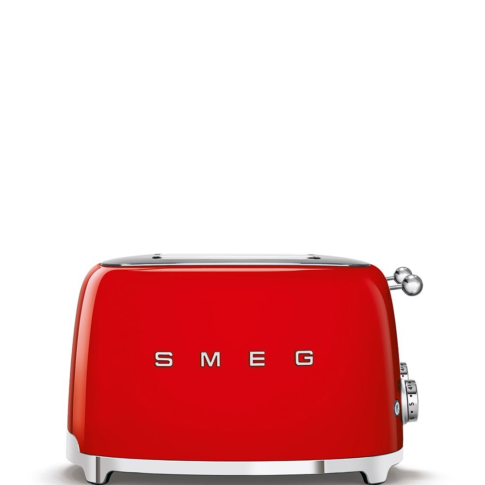 Smeg TSF03WHSA 2000W 4 Slice Red Retro Toaster