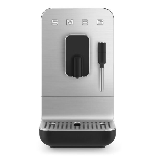 Smeg BCC12BLMEU Espresso Automatic Coffee Machine with Milk Frothing Black Collezione