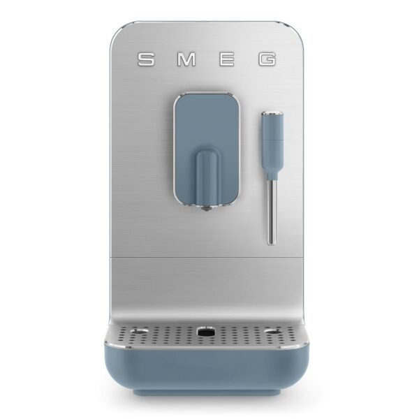 Smeg BCC12SBMEU Espresso Automatic Coffee Machine with Milk Frothing Storm Blue Collezione