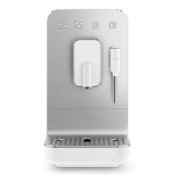 Smeg BCC12WHMEU Espresso Automatic Coffee Machine with Milk Frothing White Collezione