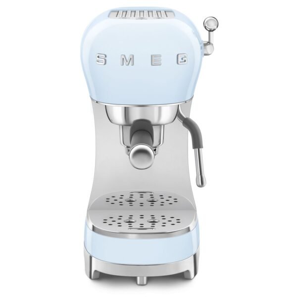 Smeg ECF02PBEU Espresso Manual Coffee Machine 50’s Style – Pastel Blue