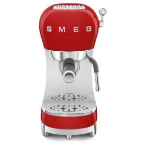 Smeg ECF02RDEU Espresso Manual Coffee Machine 50’s Style – Red