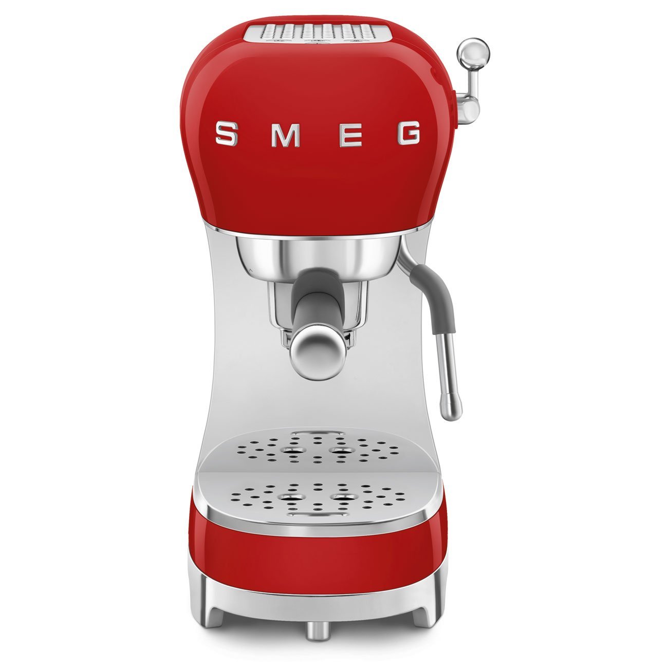 Smeg ECF02RDEU Espresso Manual Coffee Machine 50’s Style – Red