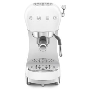 Smeg ECF02WHEU Espresso Manual Coffee Machine 50’s Style – White