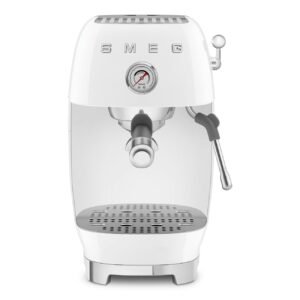 Smeg ECF03WHEU Espresso Manual Coffee Machine 50’s Style – White