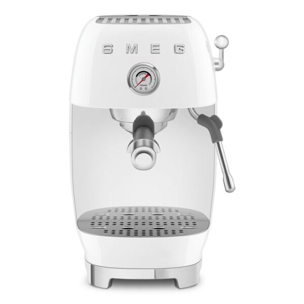 Smeg ECF03WHEU Espresso Manual Coffee Machine 50’s Style – White