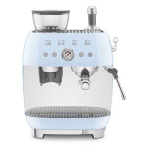 Smeg EGF03PBEU Manual Coffee Machine with Grinder 50’s Style – Pastel Blue