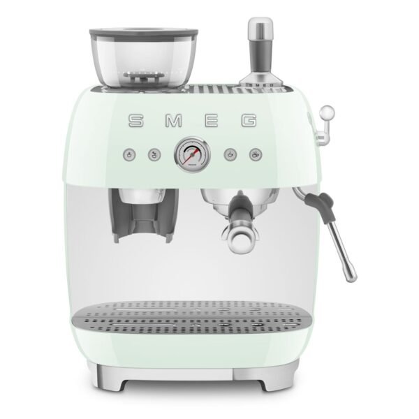 Smeg EGF03PGEU Manual Coffee Machine with Grinder 50’s Style – Pastel Green