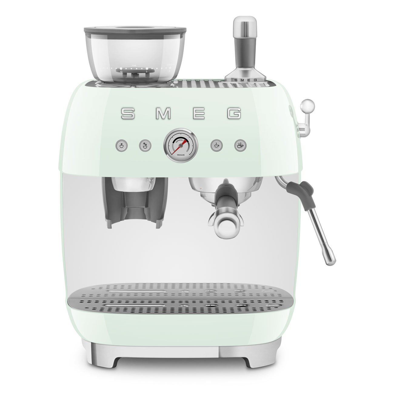 Smeg EGF03PGEU Manual Coffee Machine with Grinder 50’s Style – Pastel Green