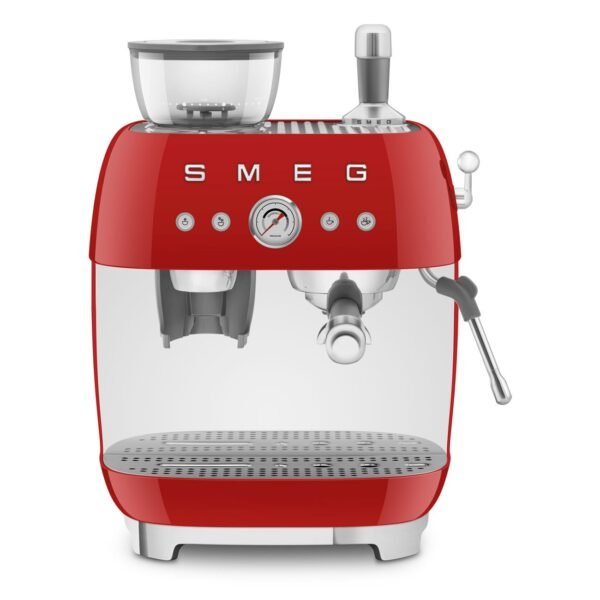 Smeg EGF03RDEU Manual Coffee Machine with grinder 50’s Style – Red