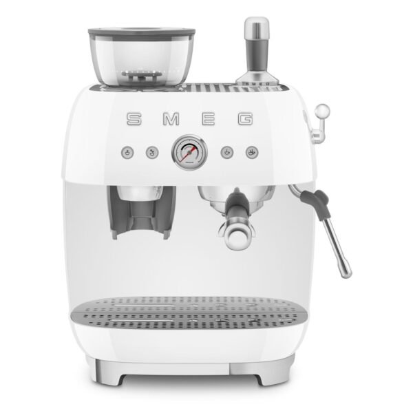 Smeg EGF03WHEU Manual Coffee Machine with grinder 50’s Style – White