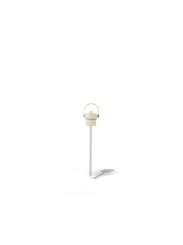 Fieldbar Bottle Sip Lid and Straw Safari White