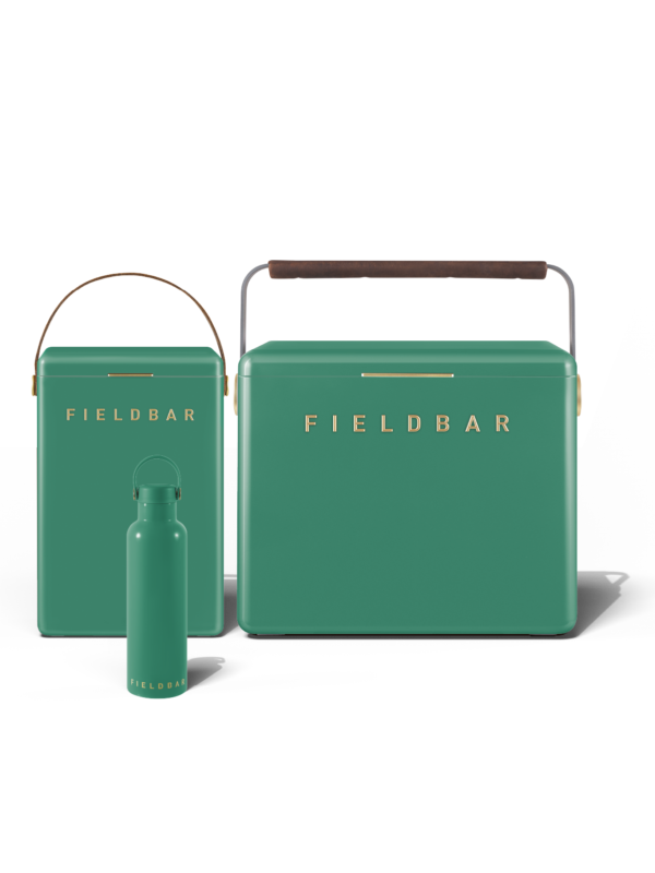 Fieldbar Cooler Box Set and Field Bottle Parisian Green
