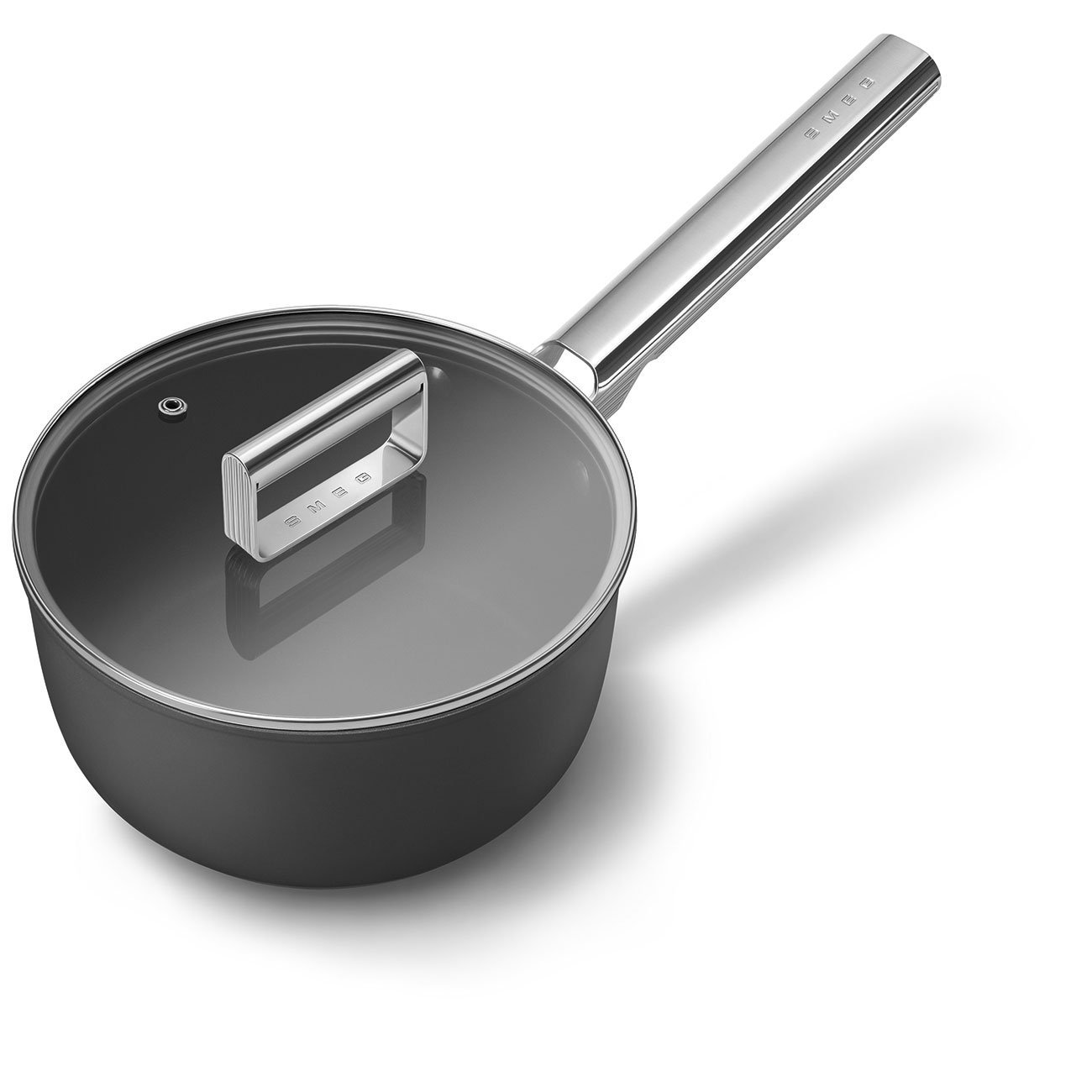 Smeg SPF2012BLM 20cm Non-Stick Saucepan – Black
