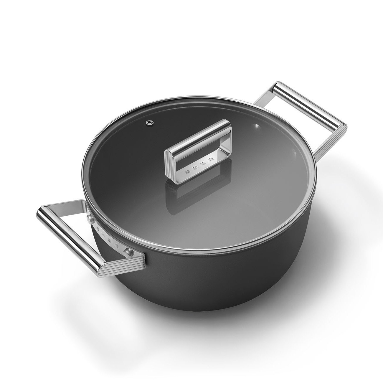 Smeg CSF2412BLM 24cm Non-Stick Casserole Pan – Black