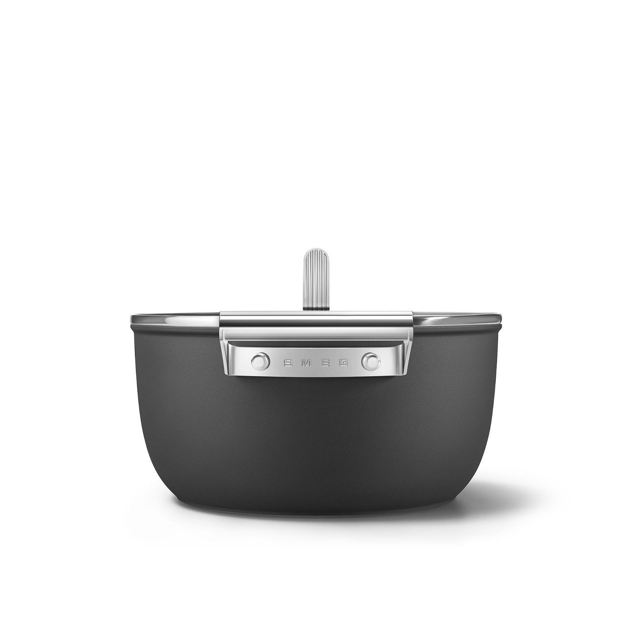 Smeg CSF2412BLM 24cm Non-Stick Casserole Pan – Black