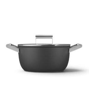 Smeg CSF2412BLM 24cm Non-Stick Casserole Pan – Black