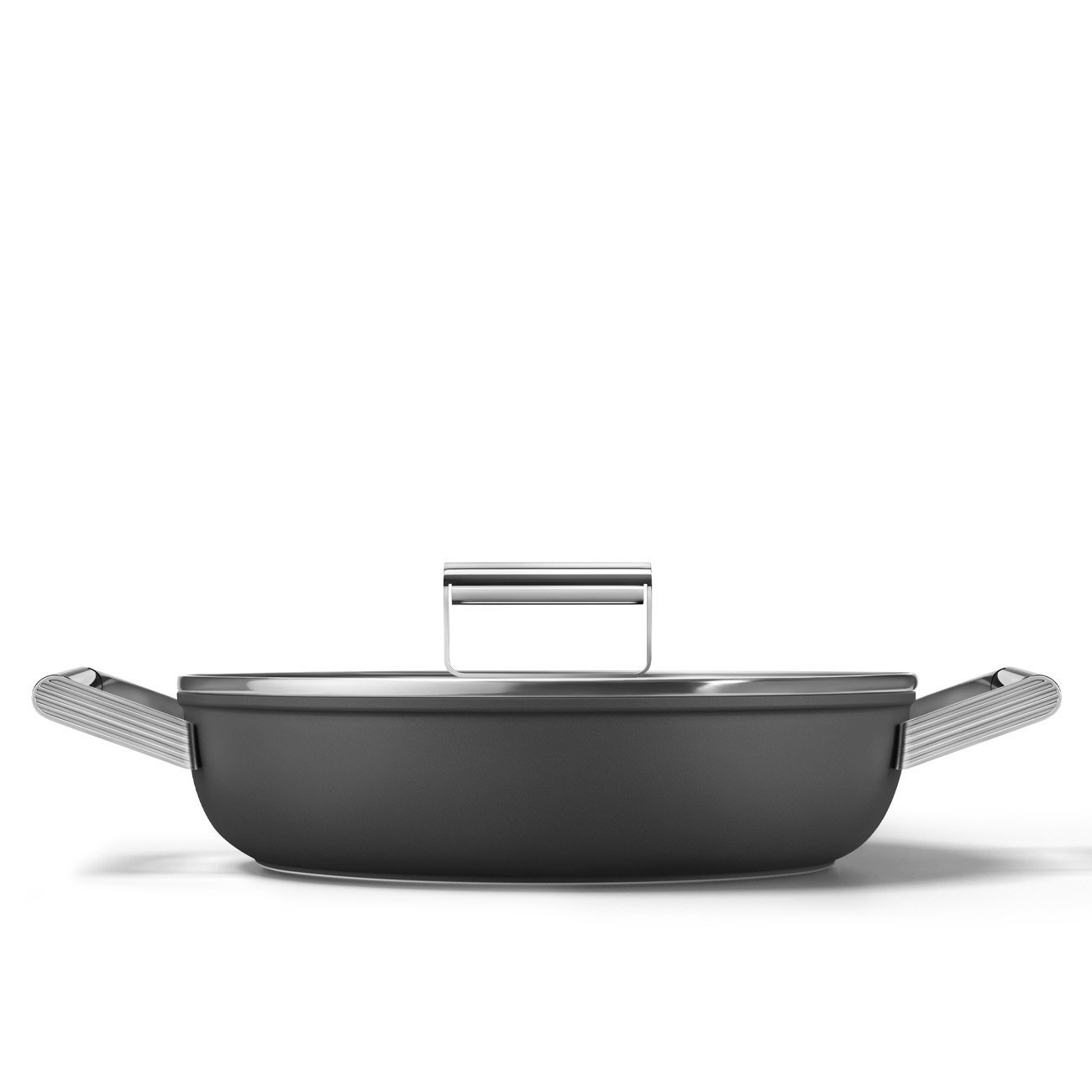 Smeg DPF2812BLM 28cm Non-Stick Deep Pan – Black