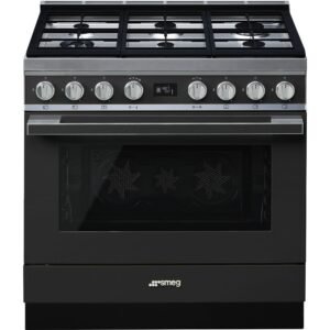 Smeg CPF9GPAN Portofino 90cm Gas Cooker Anthracite