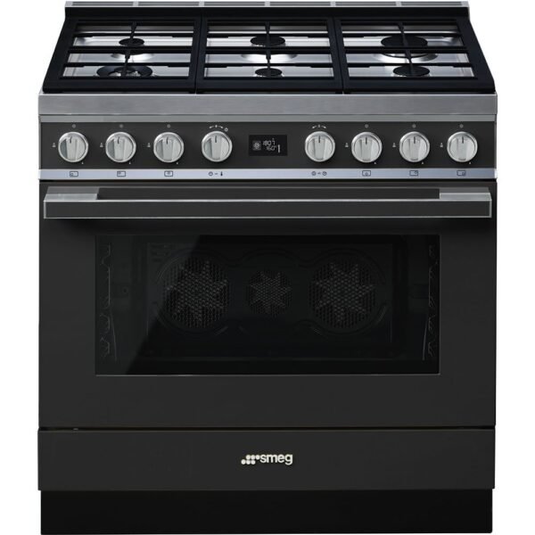 Smeg CPF9GPAN Portofino 90cm Gas Cooker Anthracite