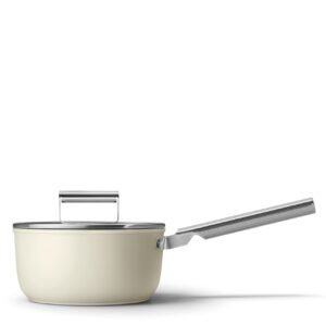 Smeg SPF2012CRM 20cm Non-Stick Saucepan – Cream