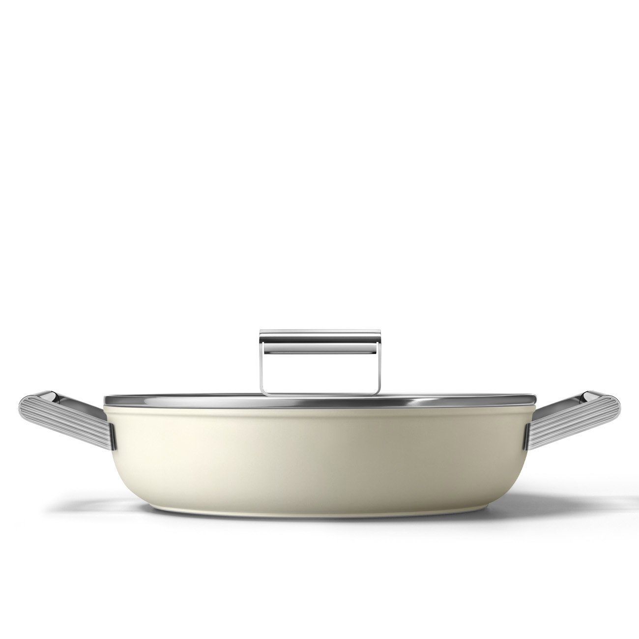 Smeg DPF2812CRM 28cm Non-Stick Deep Pan – Cream