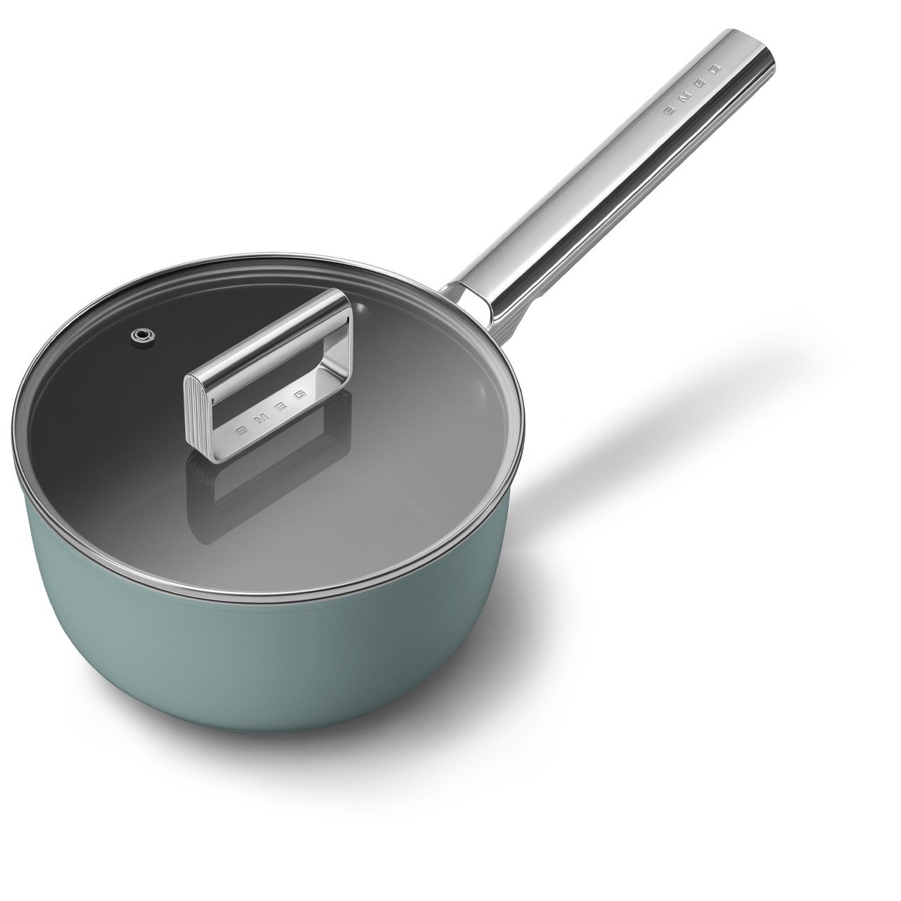 Smeg SPF2012EGM 20cm Non-Stick Saucepan – Emerald Green