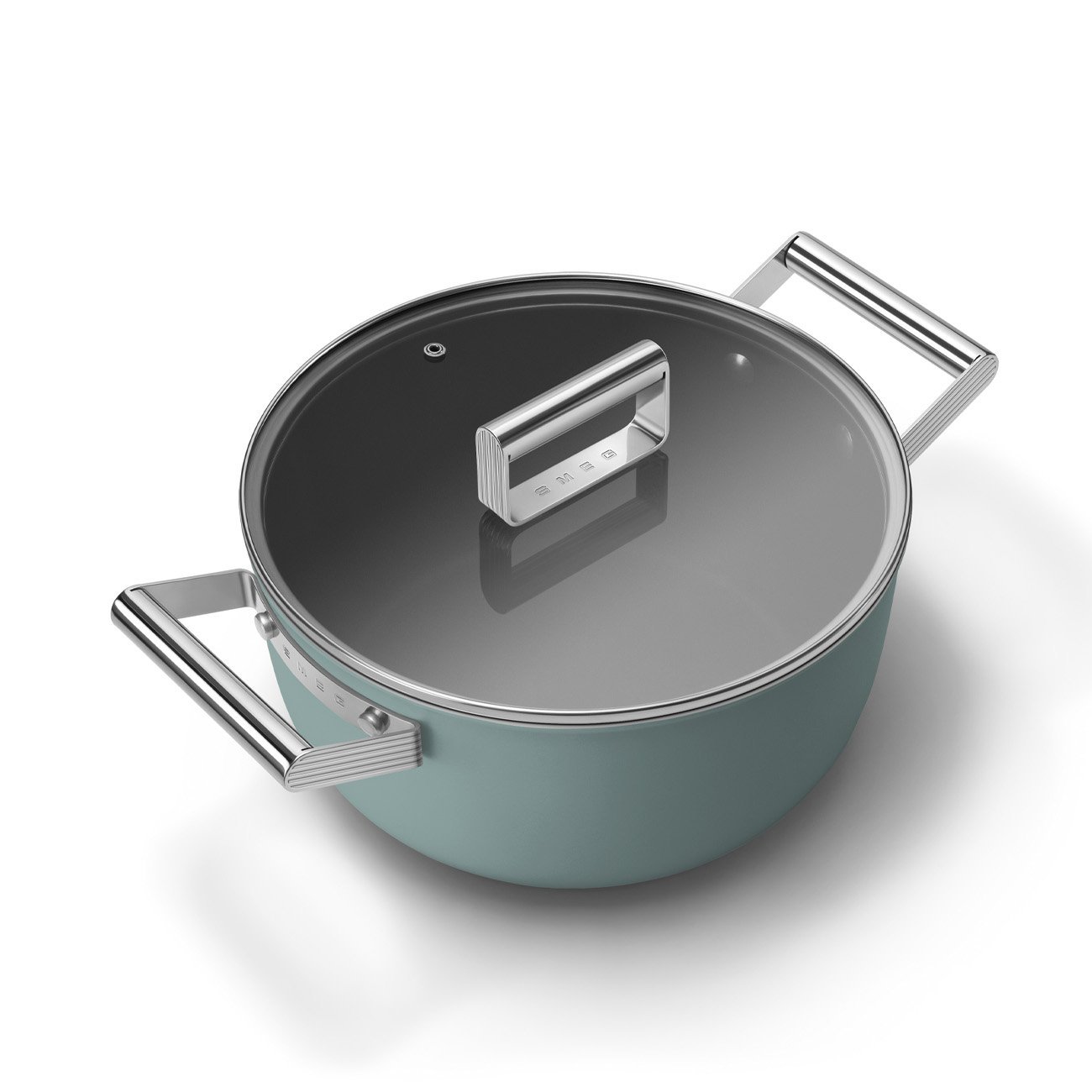 Smeg CSF2412EGM 24cm Non-Stick Casserole Pan – Emerald Green
