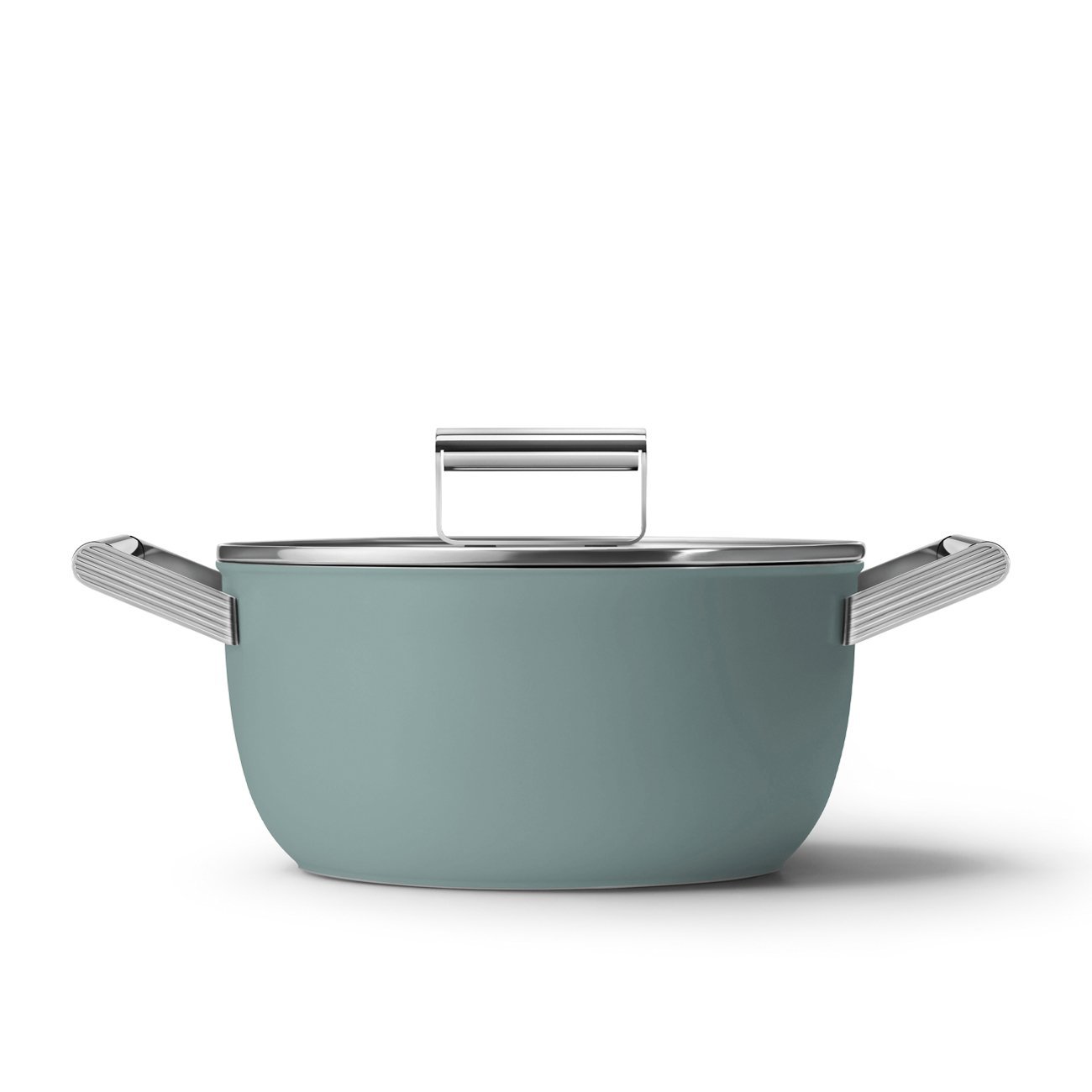 Smeg CSF2412EGM 24cm Non-Stick Casserole Pan – Emerald Green