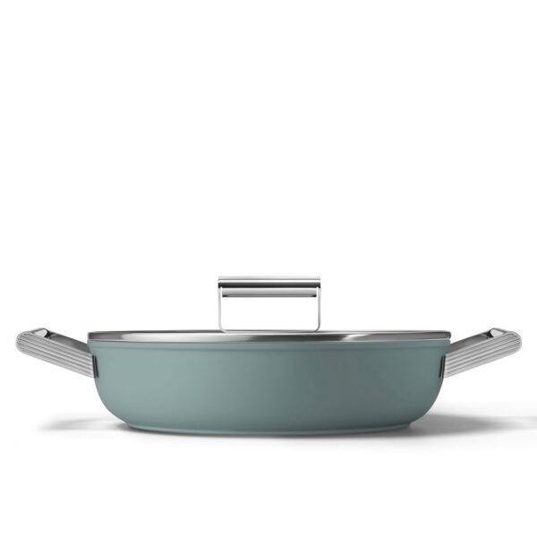 Smeg DPF2812EGM 28cm Non-Stick Deep Pan – Emerald Green
