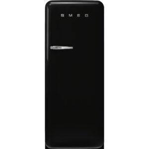 Smeg FAB28RBL6 50’s Style 60cm Fridge with Freezer Compartment – Black (Right Hinge)