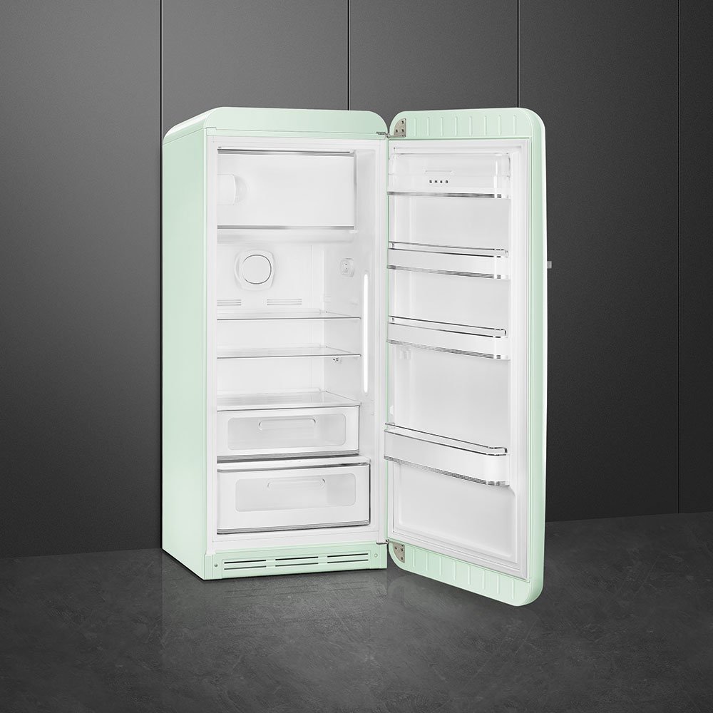 Smeg FAB28RPG6 50’s Style 60cm Fridge with Freezer Compartment – Pastel Green (Right Hinge)