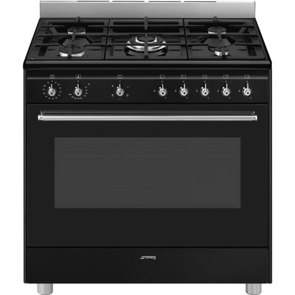 Smeg SSA91GGBL2 Classica 90cm All-Gas Cooker Black
